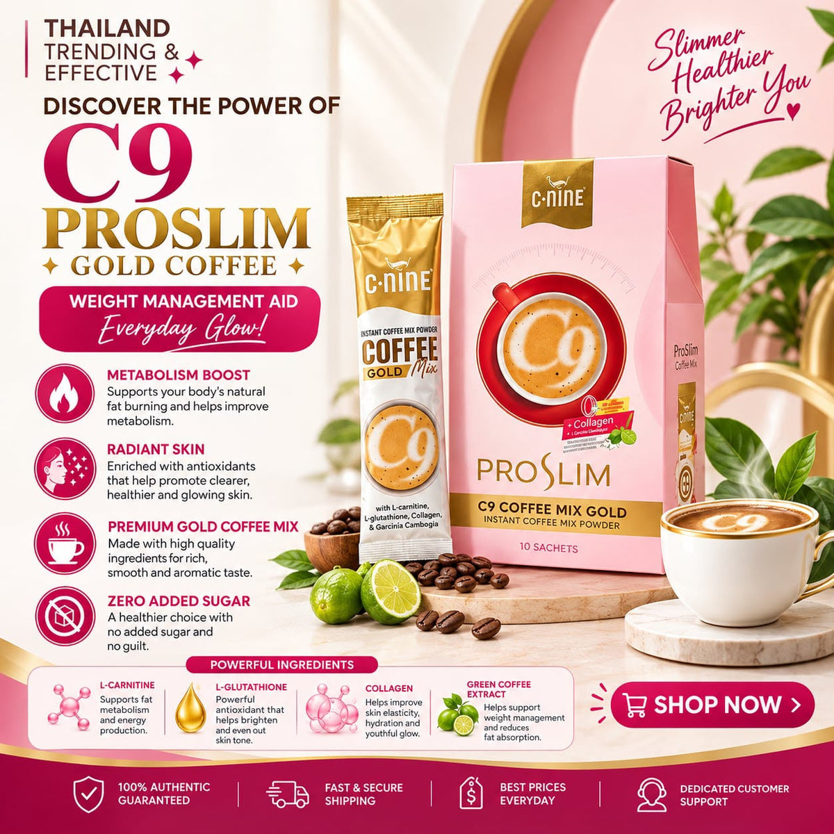 C9 Coffee Mix Gold Instant Coffee Mix Powder