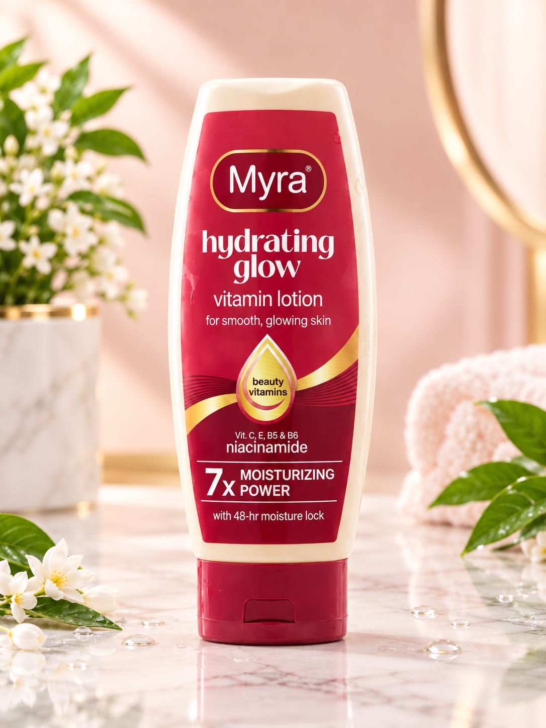 Myra Hydrating Glow Vitamin Lotion 200ml – 7X Moisturizing Power