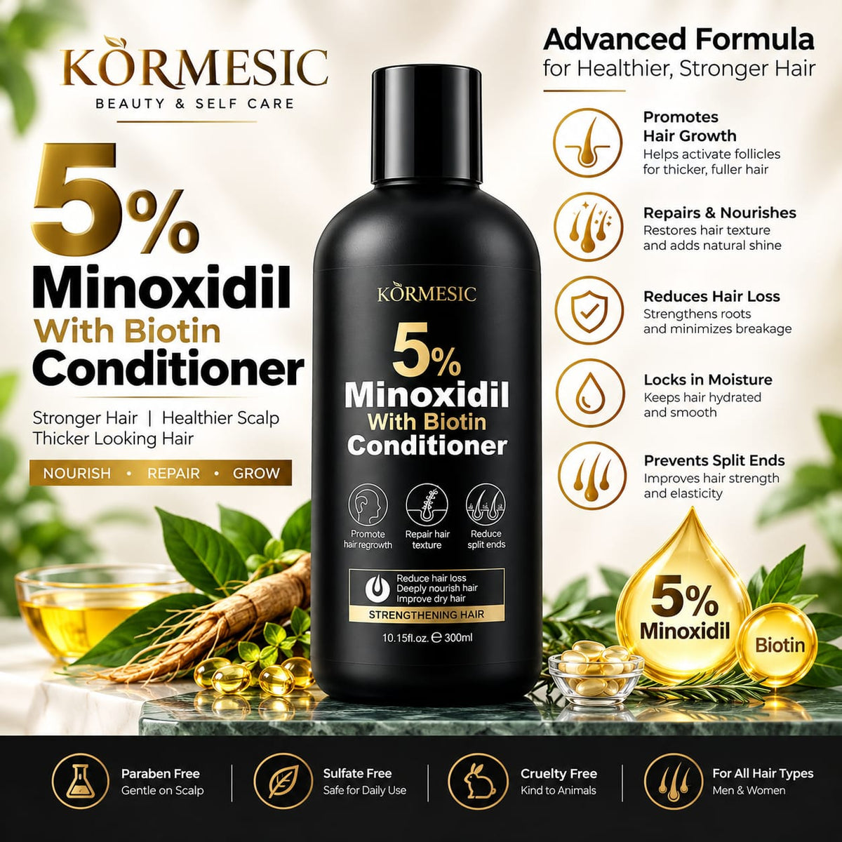 KÖRMESIC 5% Minoxidil Conditioner